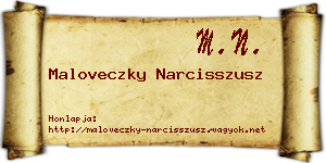 Maloveczky Narcisszusz névjegykártya